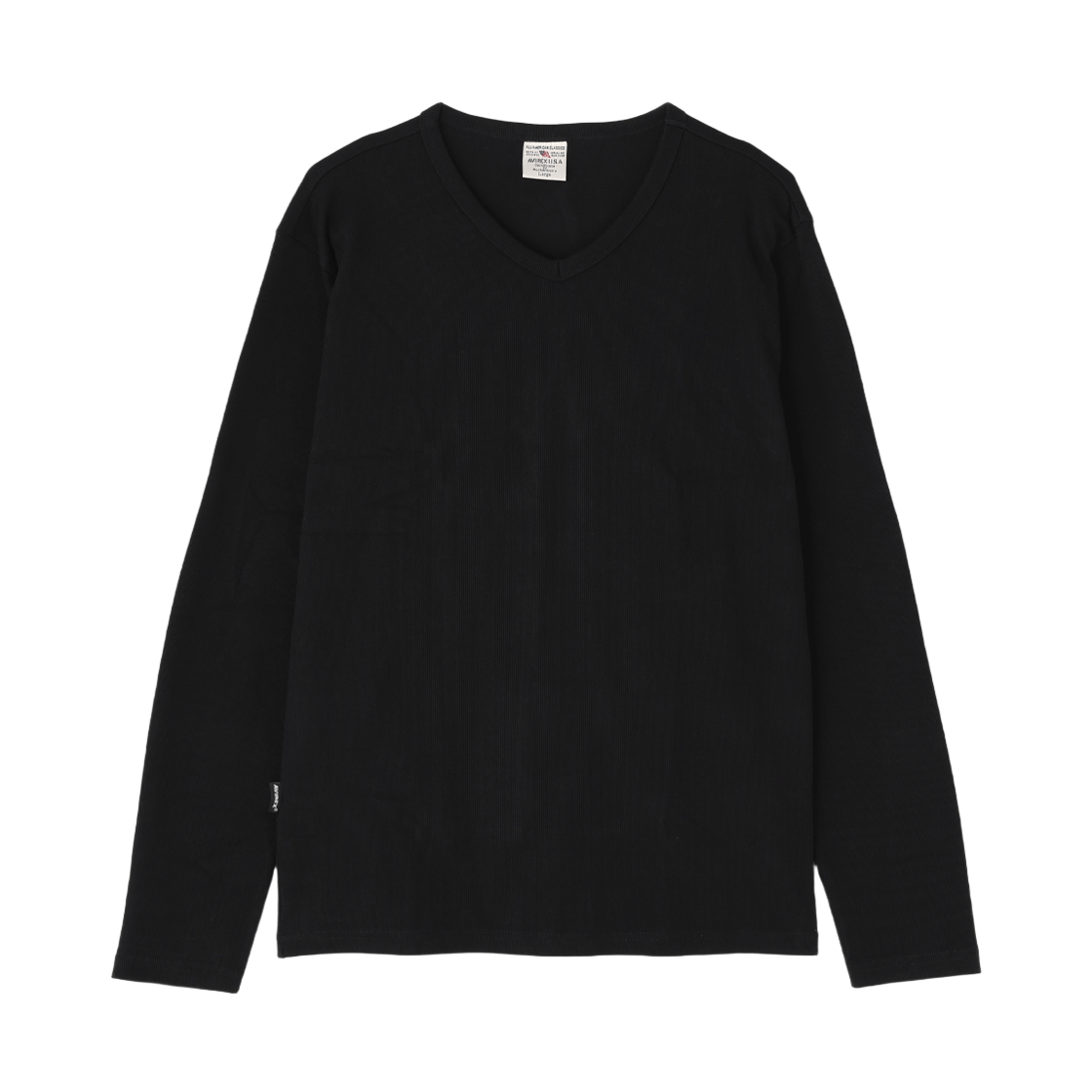 7834930020-ABL [예약배송] Avirex Daily Wear Long Sleeve Henry Neck T-Shirt Black