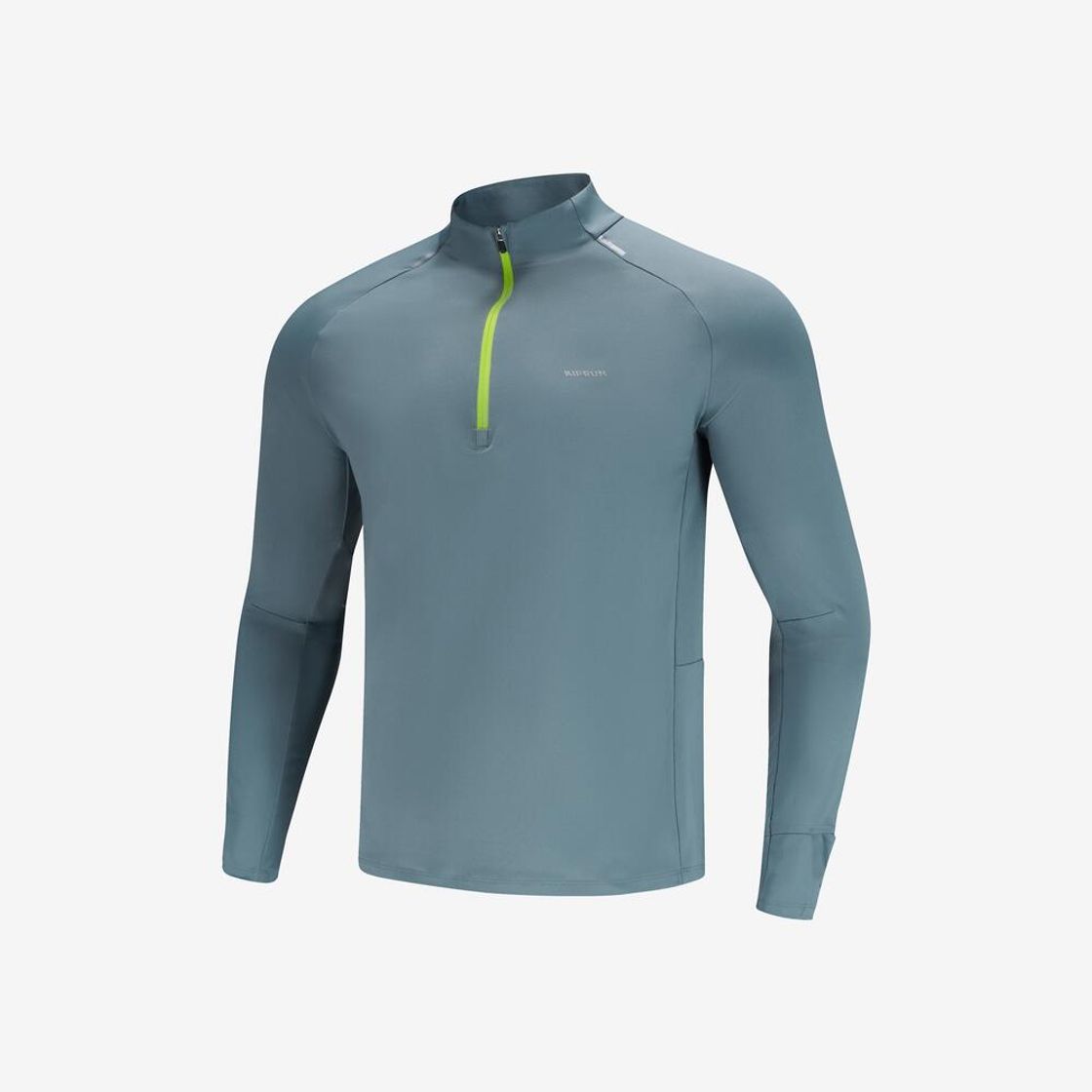 데카트론 남성 하프집 러닝 긴팔 티 런 드라이 500 리버 그레이(Decathlon Men's Half-Zip Long-Sleeved Running T-Shirt Run Dry 500 River Grey) - 9