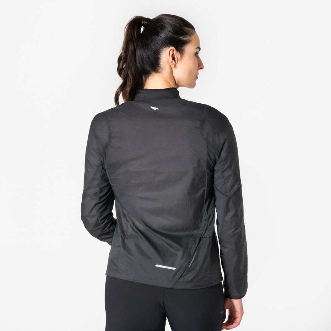 데카트론 여성 울트라라이트 러닝 윈드 자켓 런 500 카본 그레이(Decathlon Women's Ultralight Running Wind Jacket Run 500 Carbon Grey) - 4