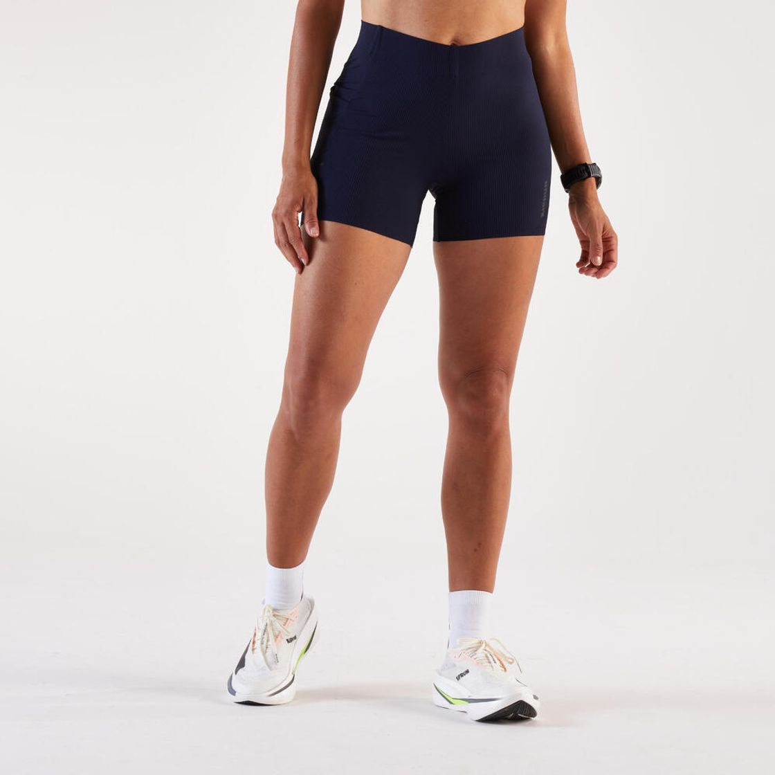 데카트론 여성 2인치 러닝 숏 레깅스 런 라이트 900 아스팔트 블루(Decathlon Women's 2-Inch Running Short Leggings Run Light 900 Asphalt Blue) - 2
