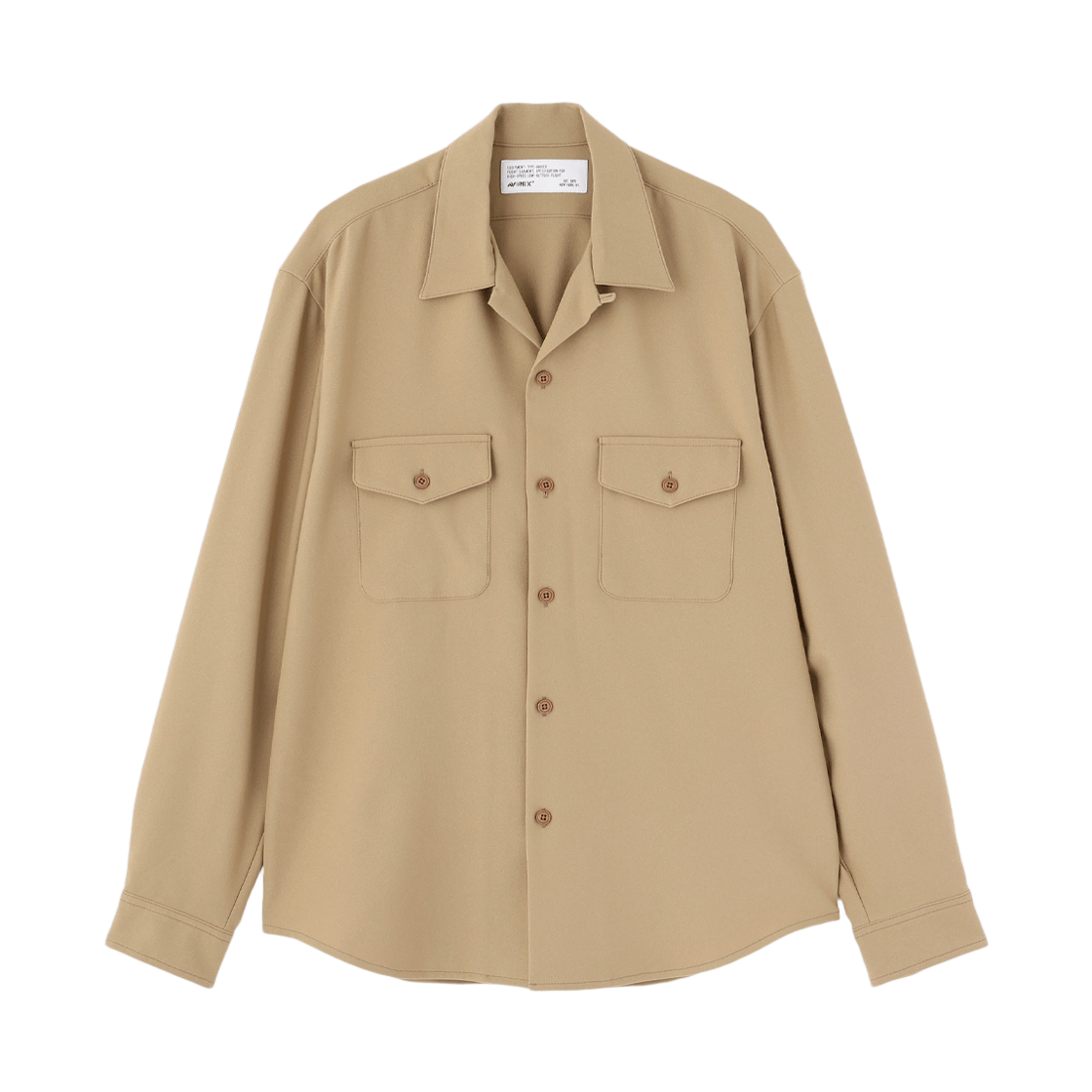 [예약배송] 아비렉스 어반 튠드 오피서 셔츠 카키([예약배송] Avirex Urban-Tuned Officer Shirt Khaki)