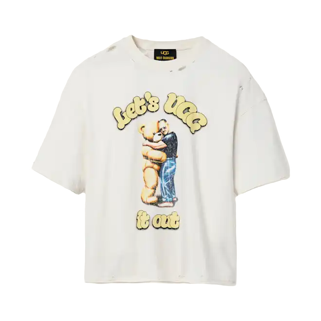 어그 윌리 차바리아 허그 잇 티셔츠 크림(UGG Willy Chavarria Hug It T-Shirt Cream)