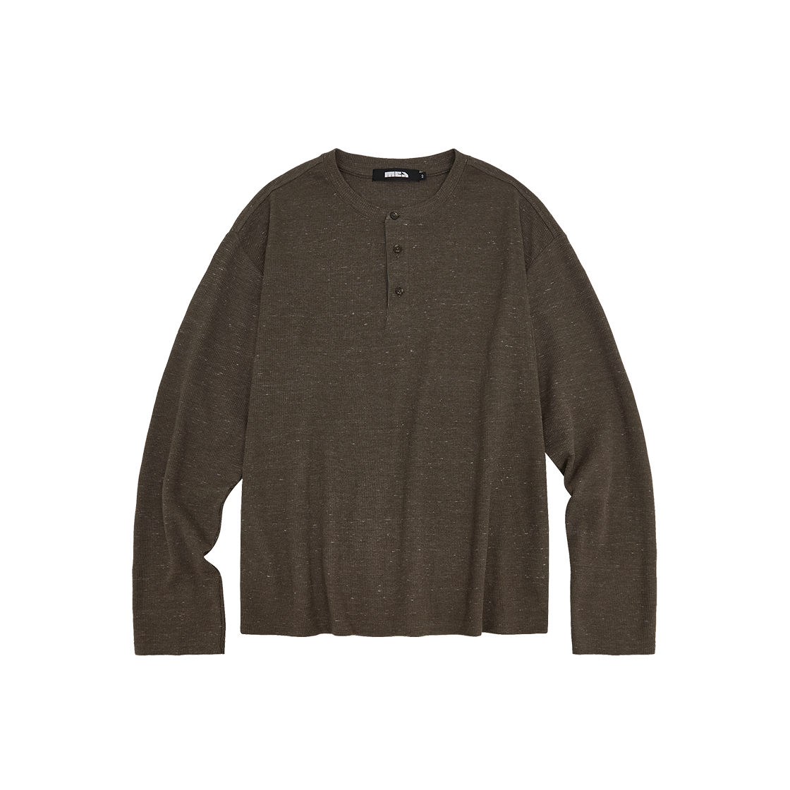 MEA03B6T04-BR Mea Thermal Henley Neck L/S Brown