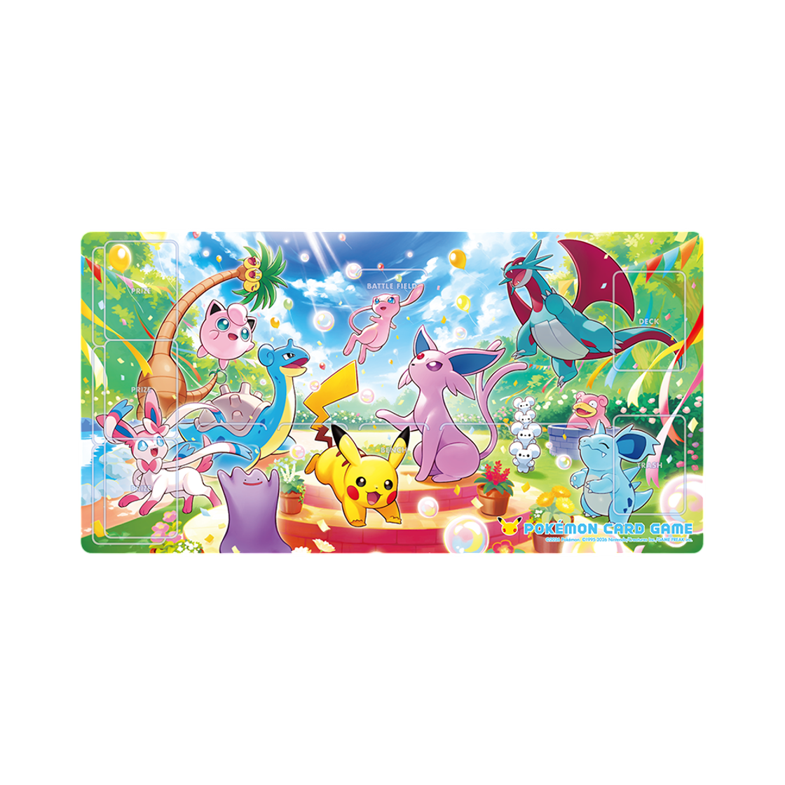 - Pokemon TCG Playmat Let's Celebrate Together Party Day