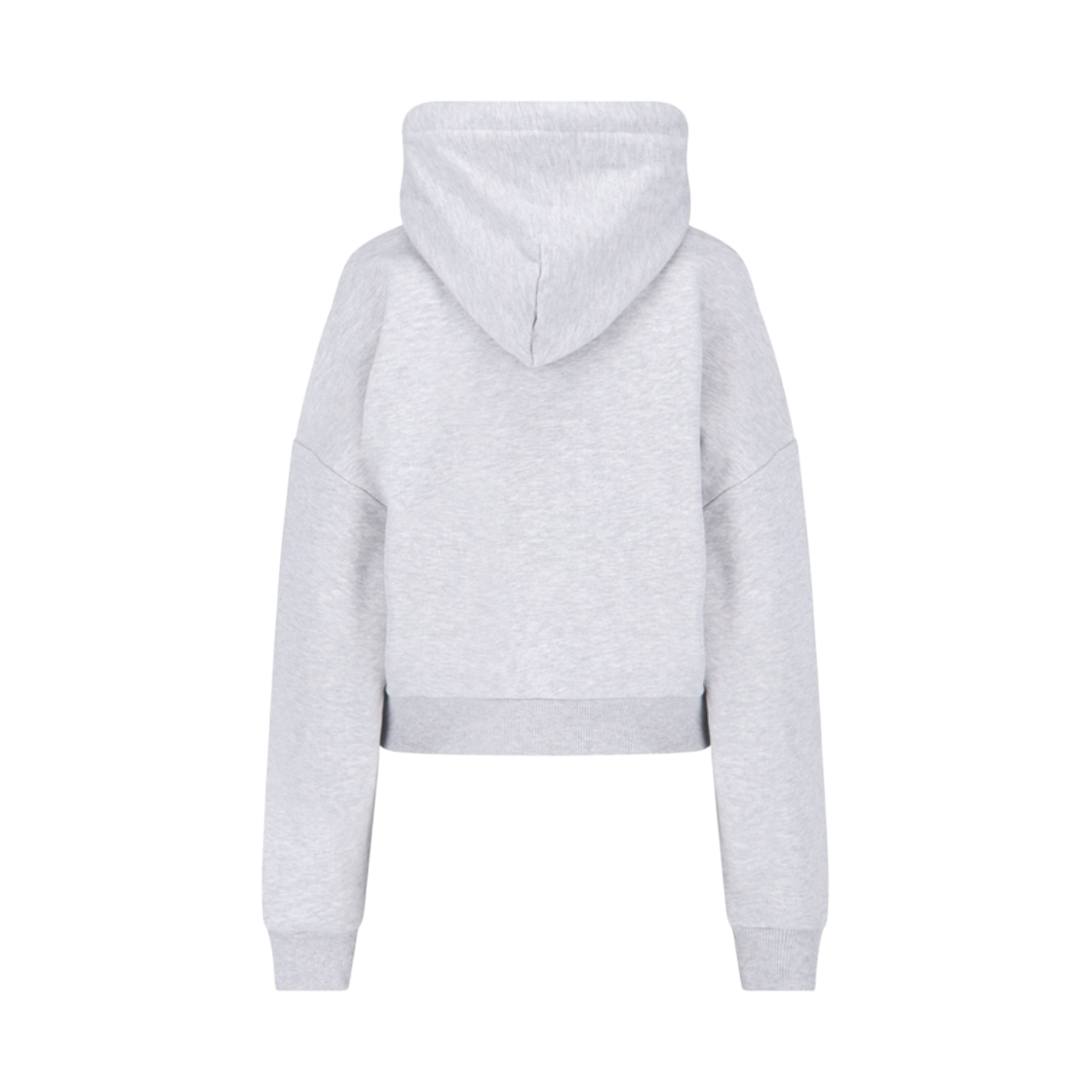 (W) 비비안 웨스트우드 로고 자수 크롭 후드 그레이((W) Vivienne Westwood Logo Embroidered Cropped Hoodie Grey) - 2