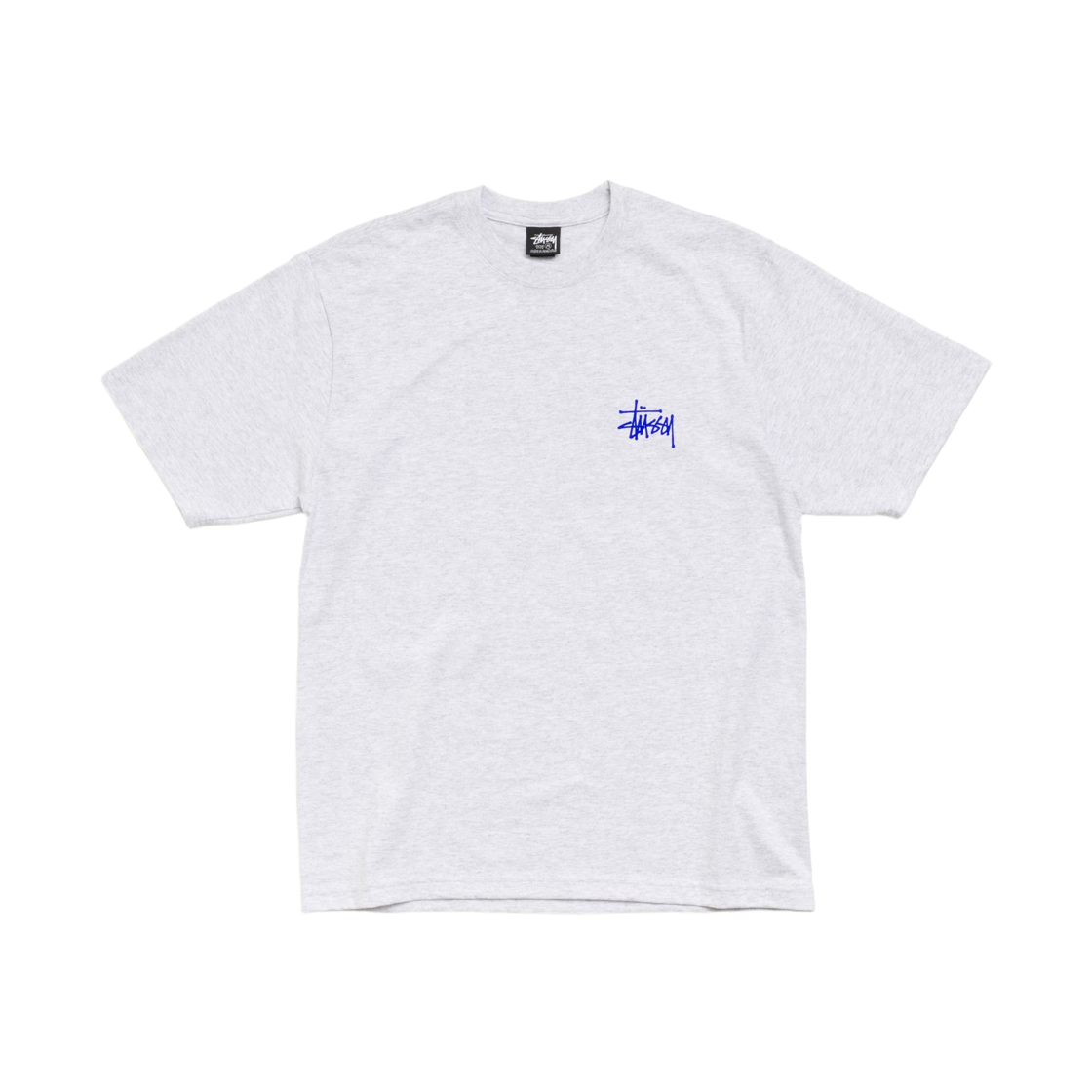 스투시 베이직 스투시 티셔츠 애쉬 헤더 블루(Stussy Basic Stussy T-Shirt Ash Heather Blue) - 2