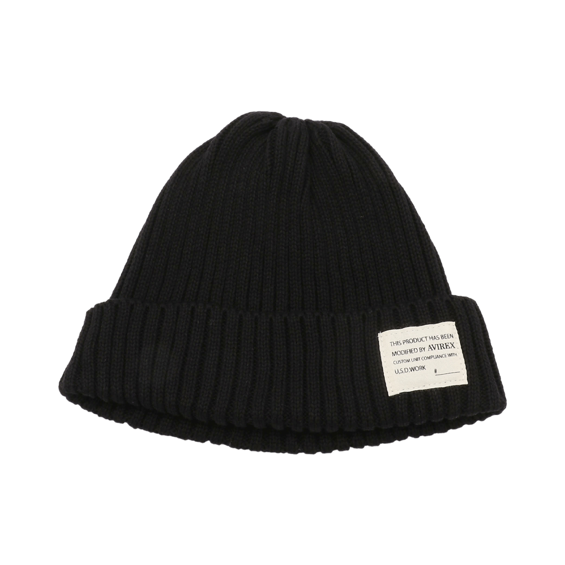 7831274007-ABL Avirex Cotton Watch Cap Black