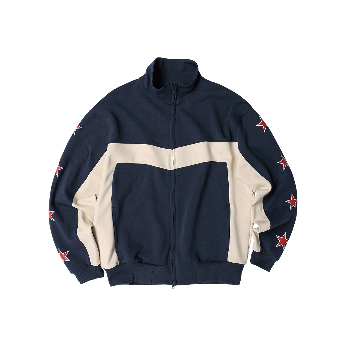 더바이닐하우스 스타 트랙 집업 네이비(Thevinylhouse Star Track Zip-Up Navy)