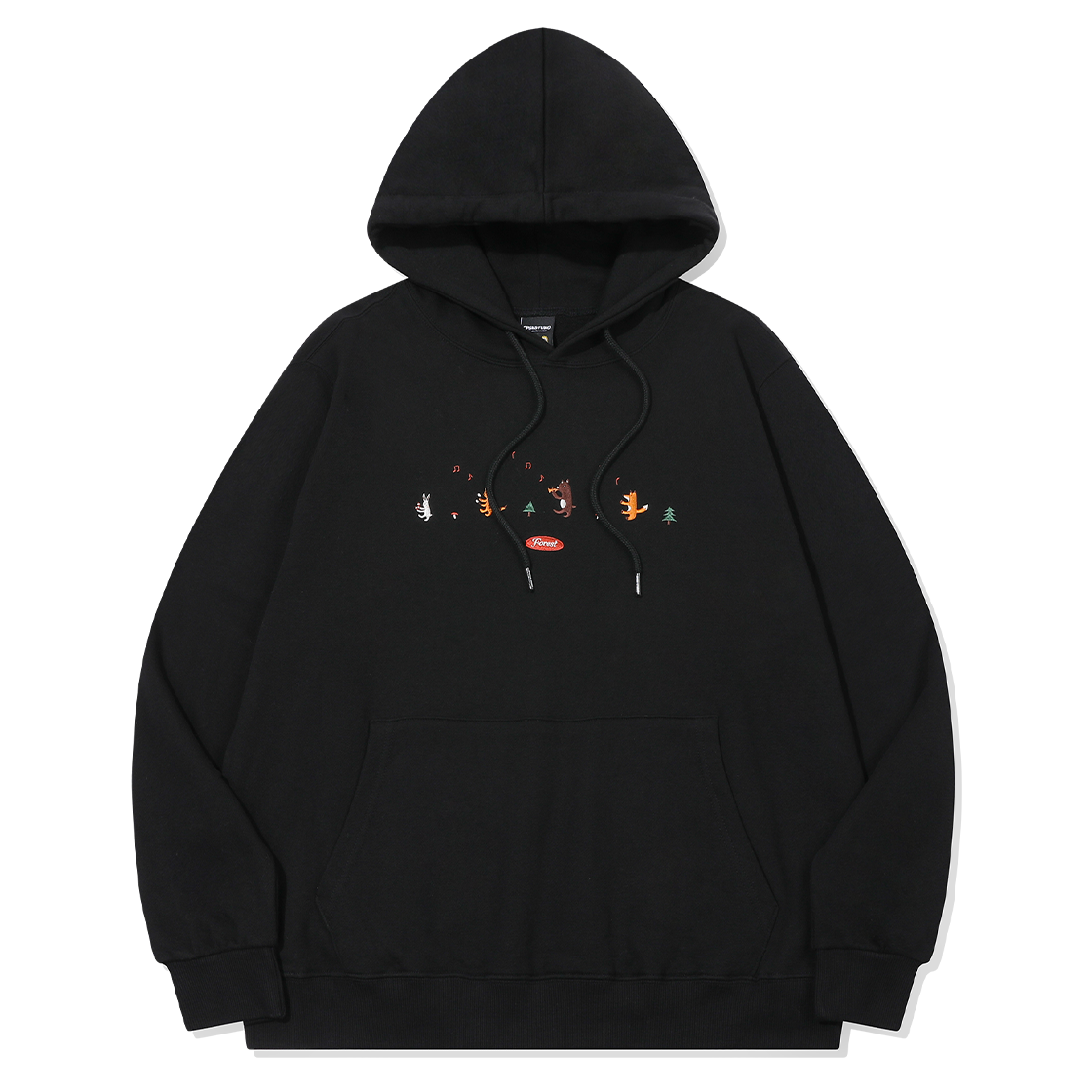 꼼파뇨 포레스트 밴드 자수 후드티 블랙(CPGN STUDIO Forest Band Embroidery Hoodie Black)