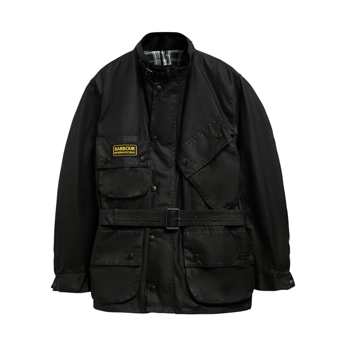 MWX0004BK31 Barbour International Waxed Jacket Black