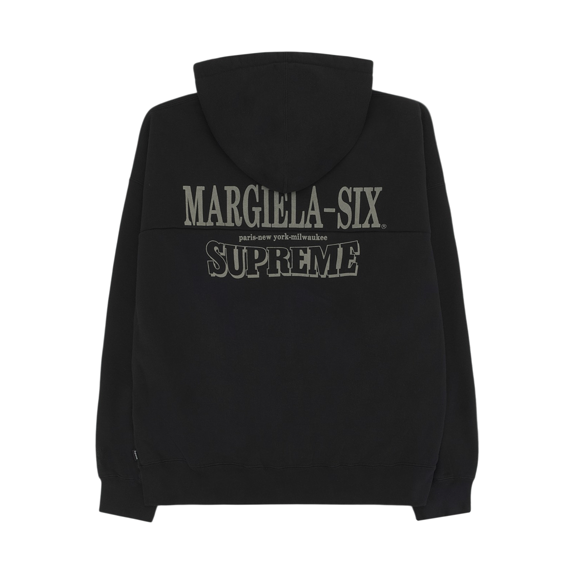 슈프림 x MM6 메종 마르지엘라 이글 집업 후드 스웨트셔츠 블랙 - 26SS(Supreme x MM6 Maison Margiela Eagle Zip Up Hooded Sweatshirt Black - 26SS) - 2
