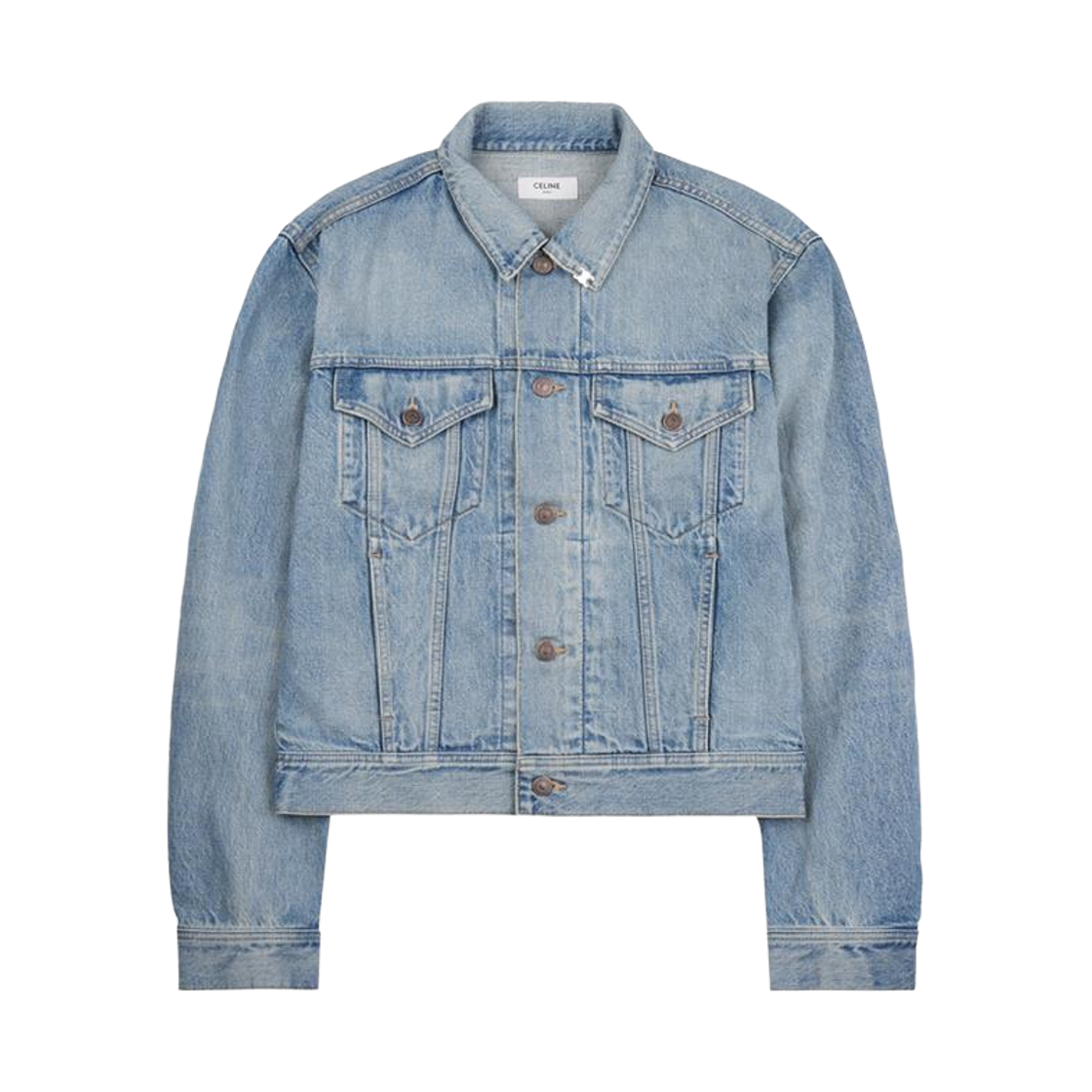 RV19V930F GDO5 [20% 쿠폰] Celine Cotton Denim Trucker Jacket Clear Waterfall