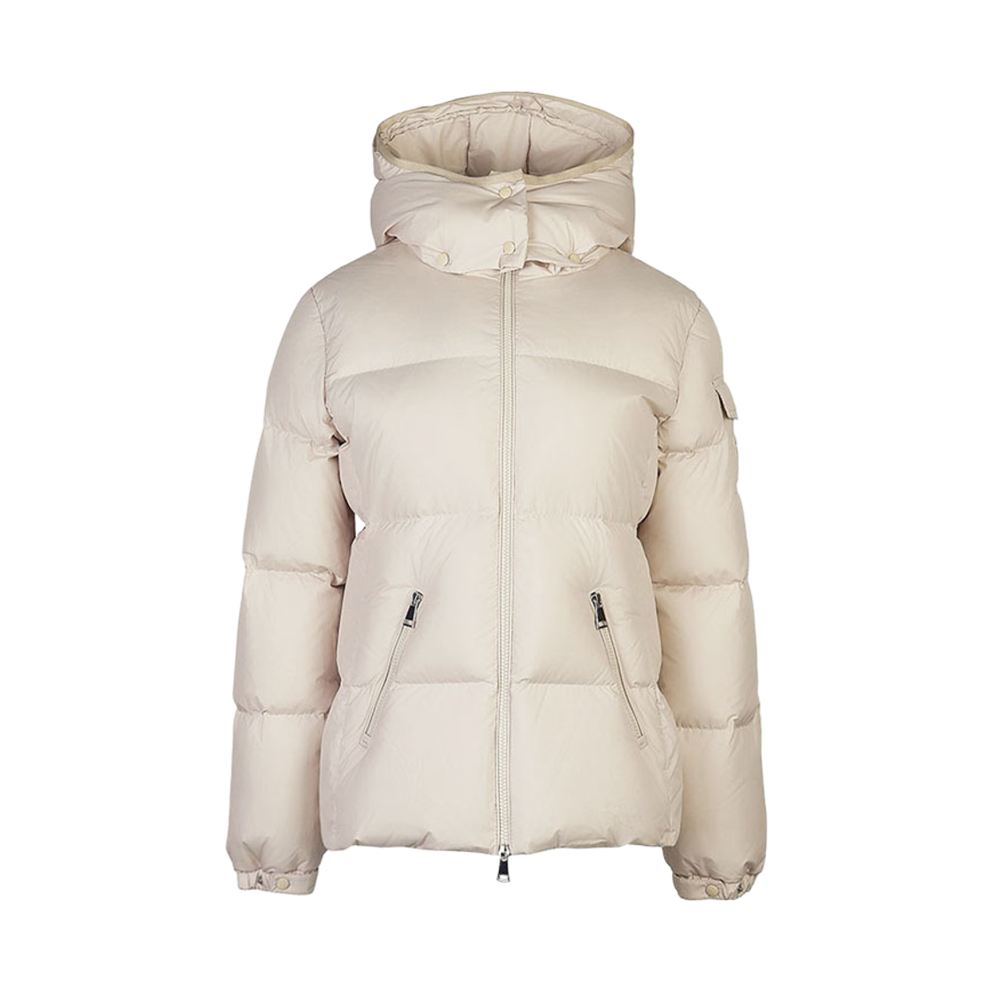 L2-093-1A00197-54A81-21E (W) Moncler Fourmines Hooded Short Down Jacket Beige - 26FW