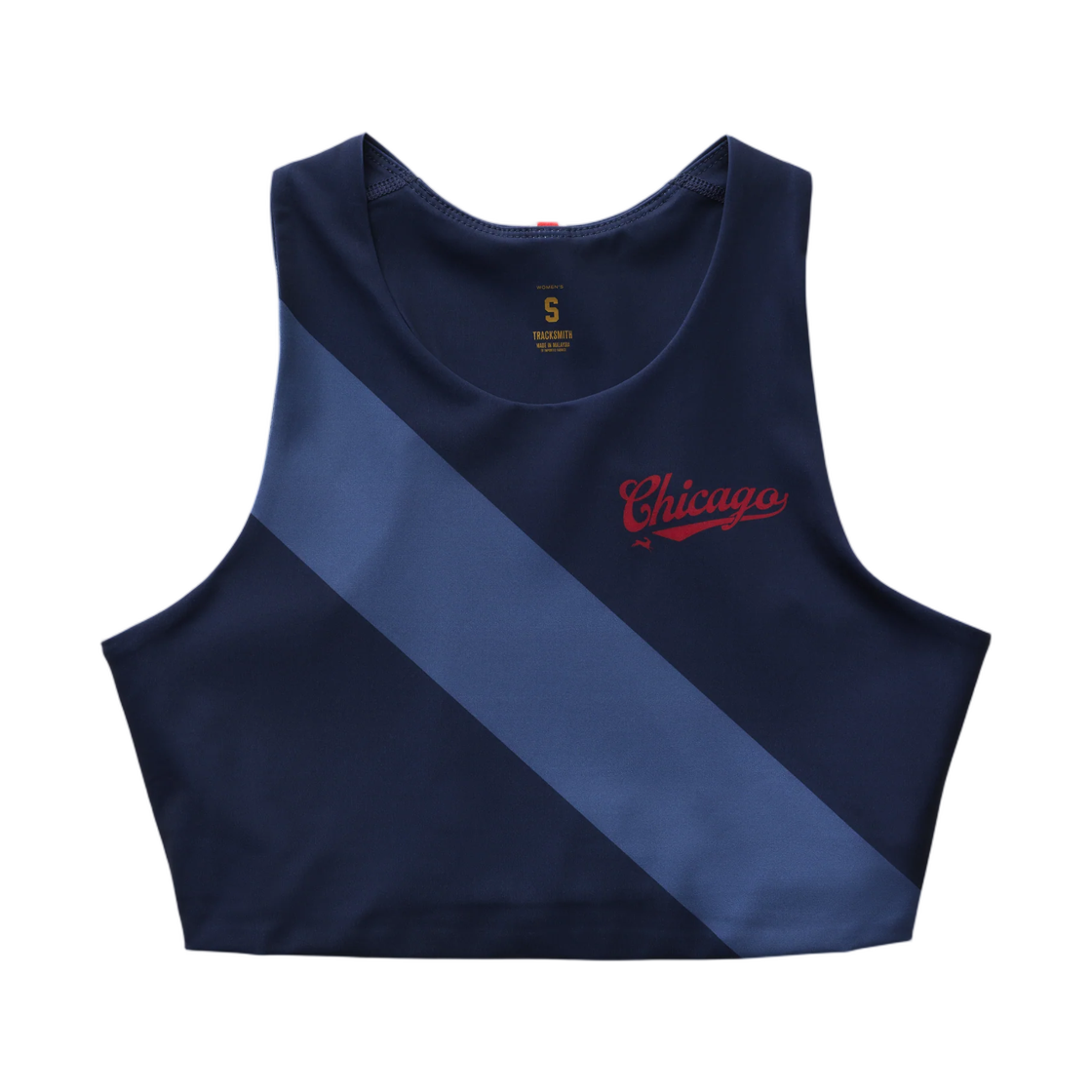(W) 트랙스미스 레이스 탑 시카고 네이비 딥 블루((W) Tracksmith Race Top Chicago Navy Deep Blue) - 1