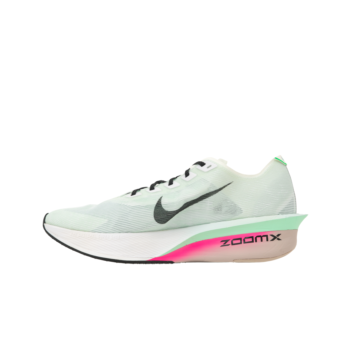 (W) 나이키 줌X 베이퍼플라이 넥스트% 4 화이트 하이퍼 핑크((W) Nike ZoomX Vaporfly Next% 4 White Hyper Pink) - 3