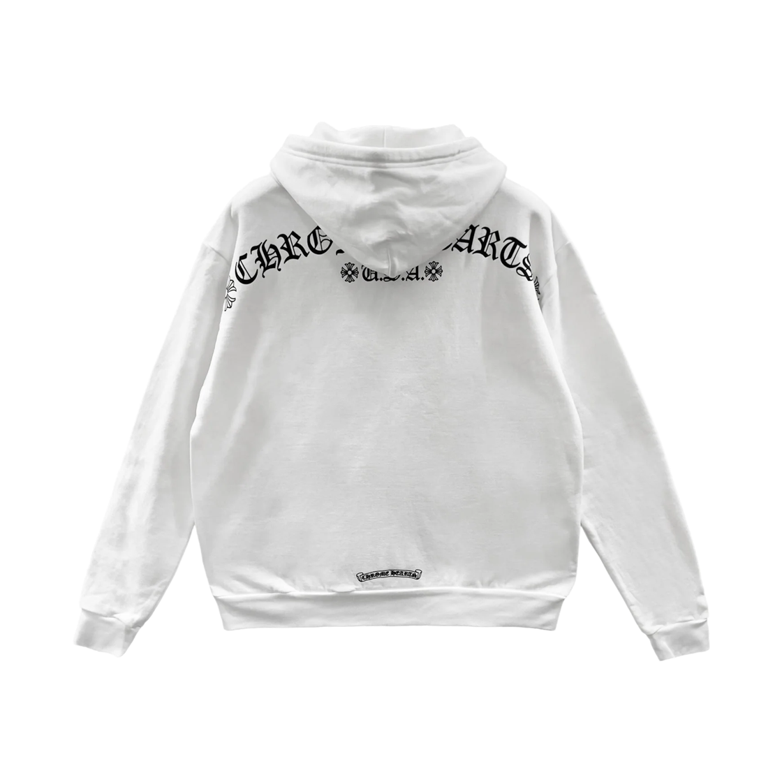 크롬하츠 티바 스크립트 로고 플리스 집업 후드 화이트(Chrome Hearts T-Bar Script Logo Fleece Zip-Up Hoodie White) - 2
