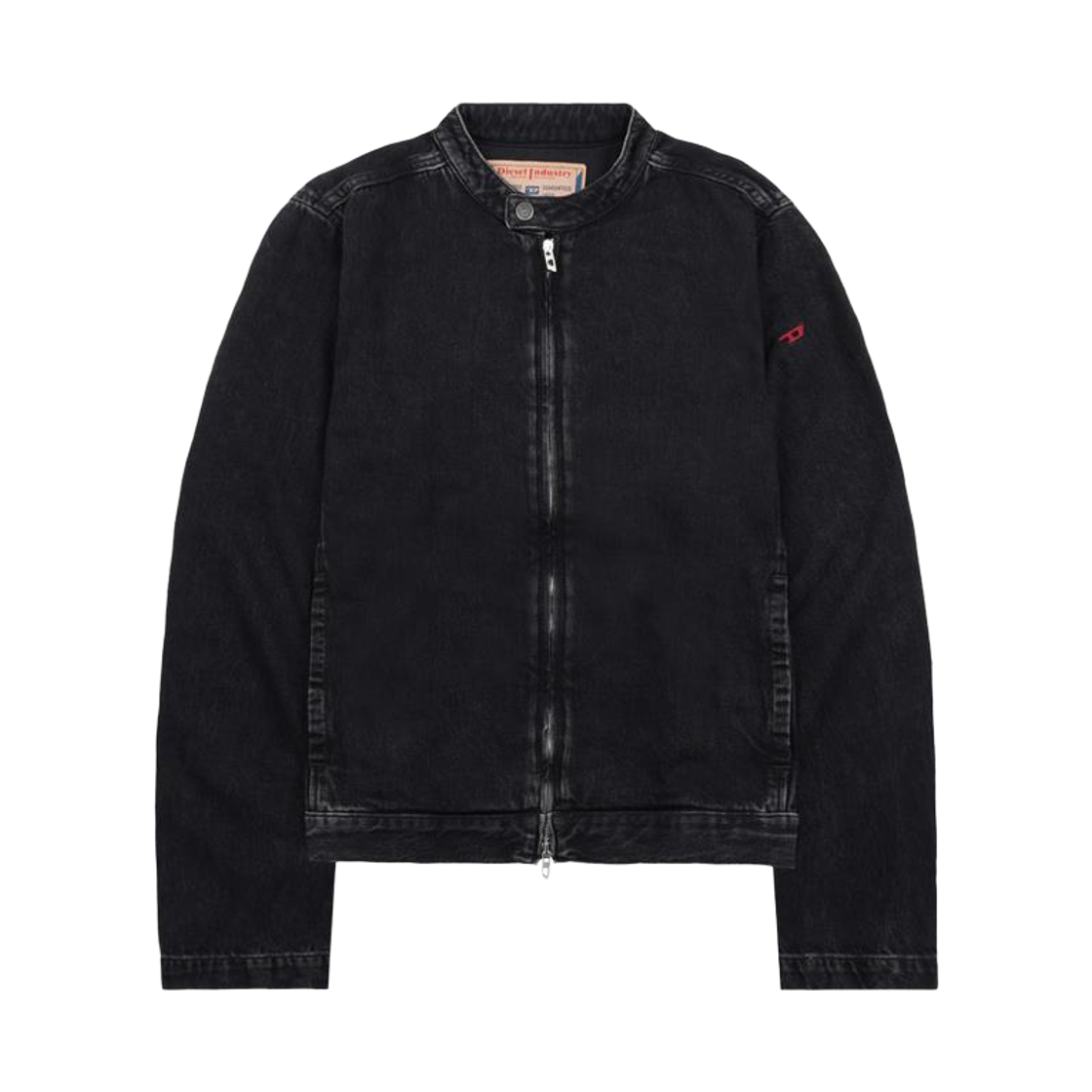 A11574 09P09 02 [20% 쿠폰] Diesel D-Glory Moto Jacket in Clean Wash Denim Black