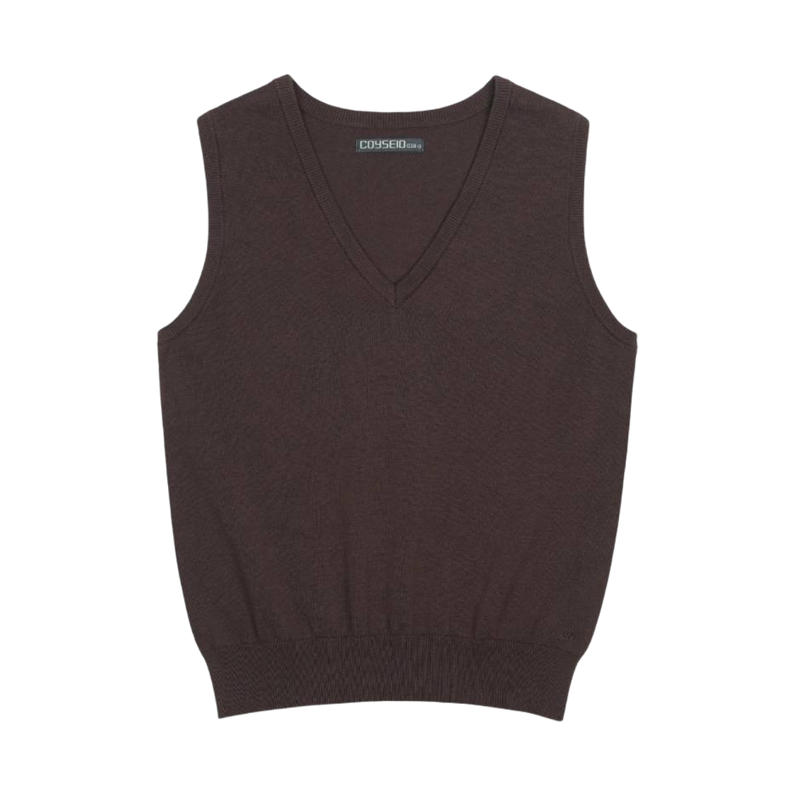 CY26FWTOKN303 COYSEIO 038 V-Neck Knit Vest Brown