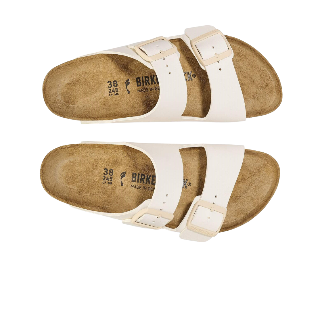 버켄스탁 아리조나 비르코 플로 에그쉘 - 내로우(Birkenstock Arizona Birko Flor Eggshell - Narrow) - 2