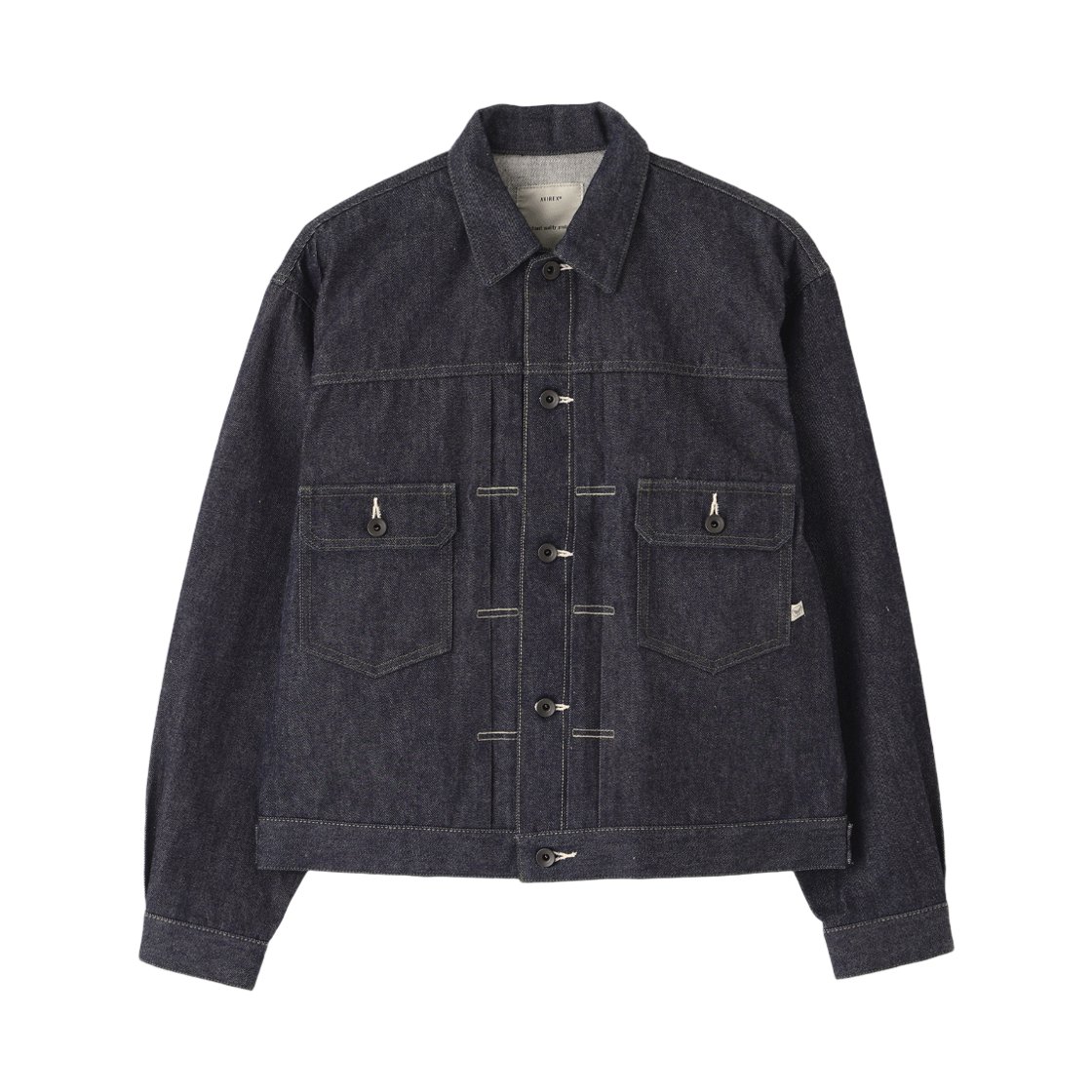 7836952014-ASA [예약배송] Avirex Heritage Denim Type-2 Jacket "Nylon" Sage