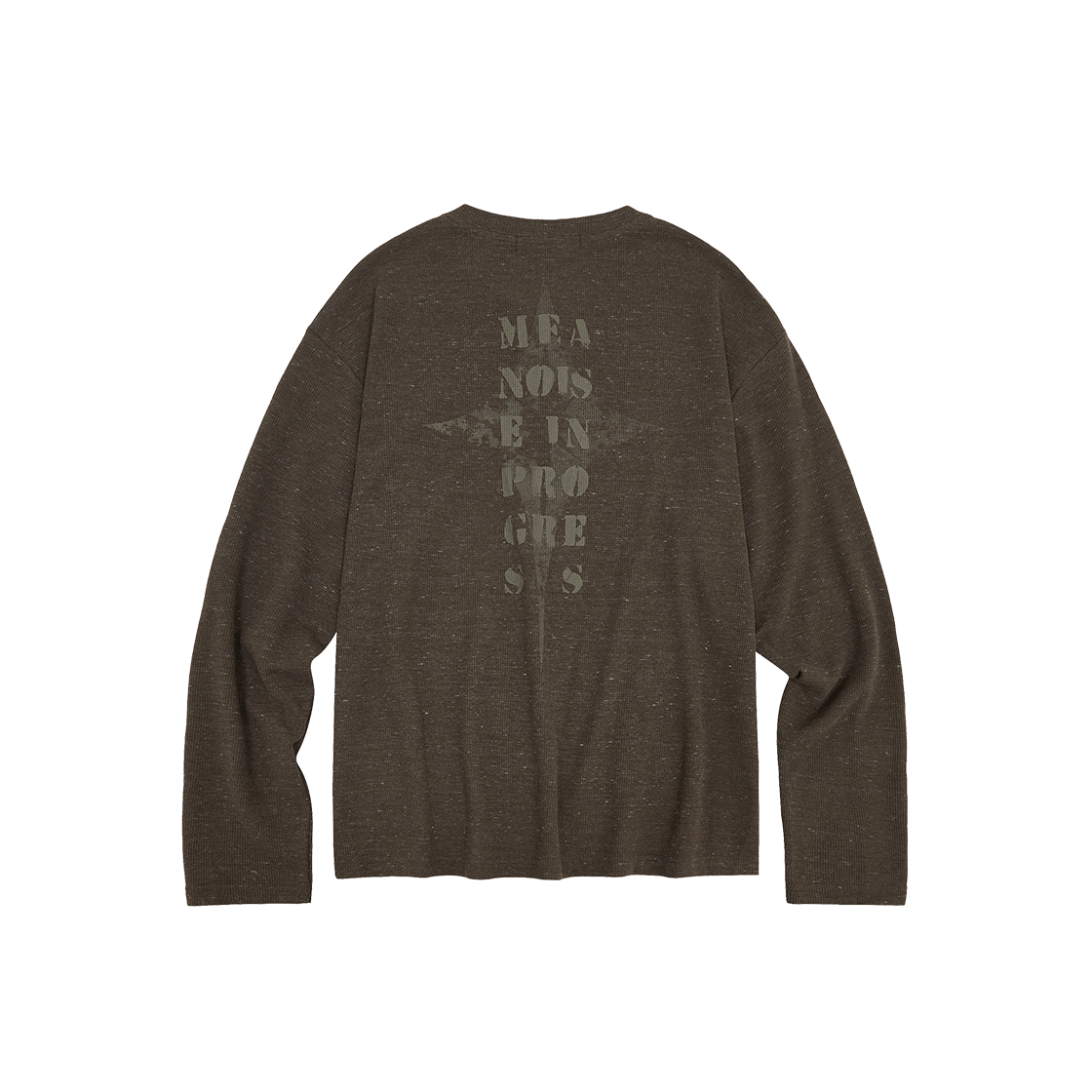 메아 써멀 헨리 낵 롱 슬리브 브라운(Mea Thermal Henley Neck L/S Brown) - 2
