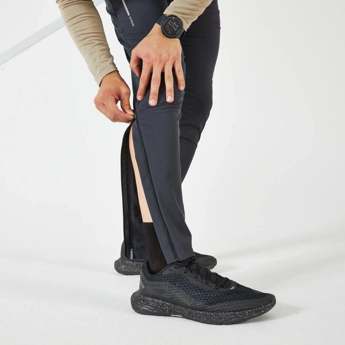 데카트론 남성 러닝 바지 피티드핏 런 드라이 500 그라파이트 그레이(Decathlon Men's Running Pants Fitted Fit Run Dry 500 Graphite Grey) - 4