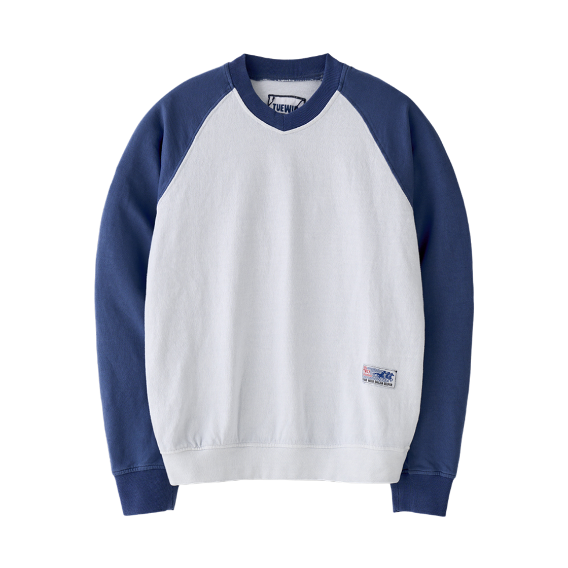 투위드 클래식 브이넥 스웻셔츠 톤블루(Tuewid Classic Unused But Used V-Neck Sweatshirts Dull Tone Blue)