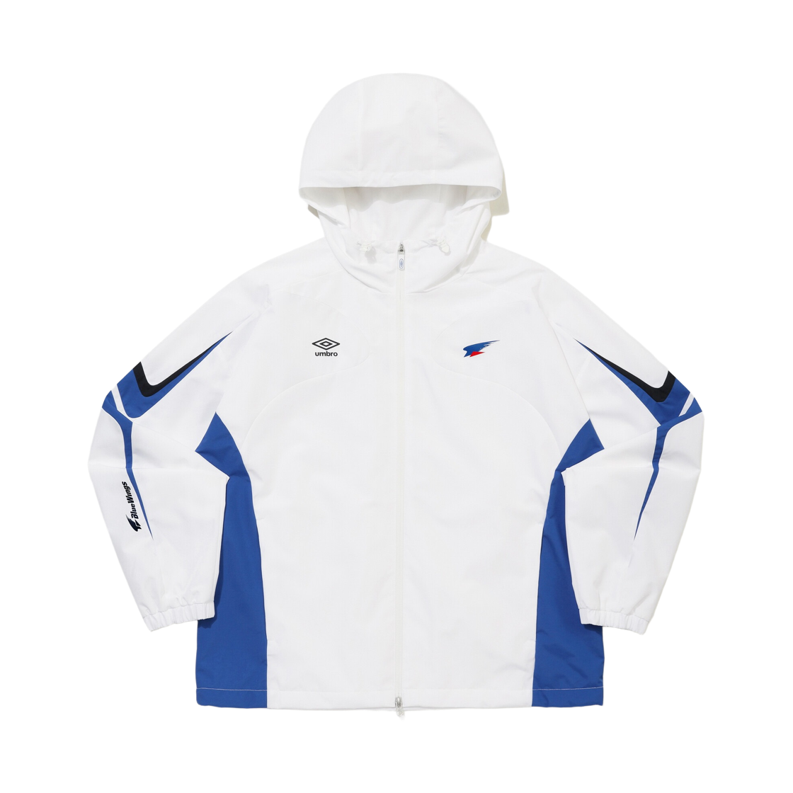 엄브로 수원 삼성 써드 컬렉션 2 레이어 후드 우븐 자켓 화이트(Umbro Suwon Samsung Third Collection 2 Layer Hooded Woven Jacket White)
