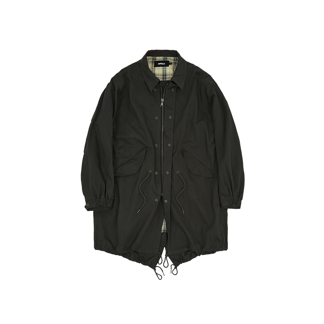 메아 워시드 피쉬테일 자켓 다크 브라운(Mea Washed Fishtail Jacket Dark Brown) - 1