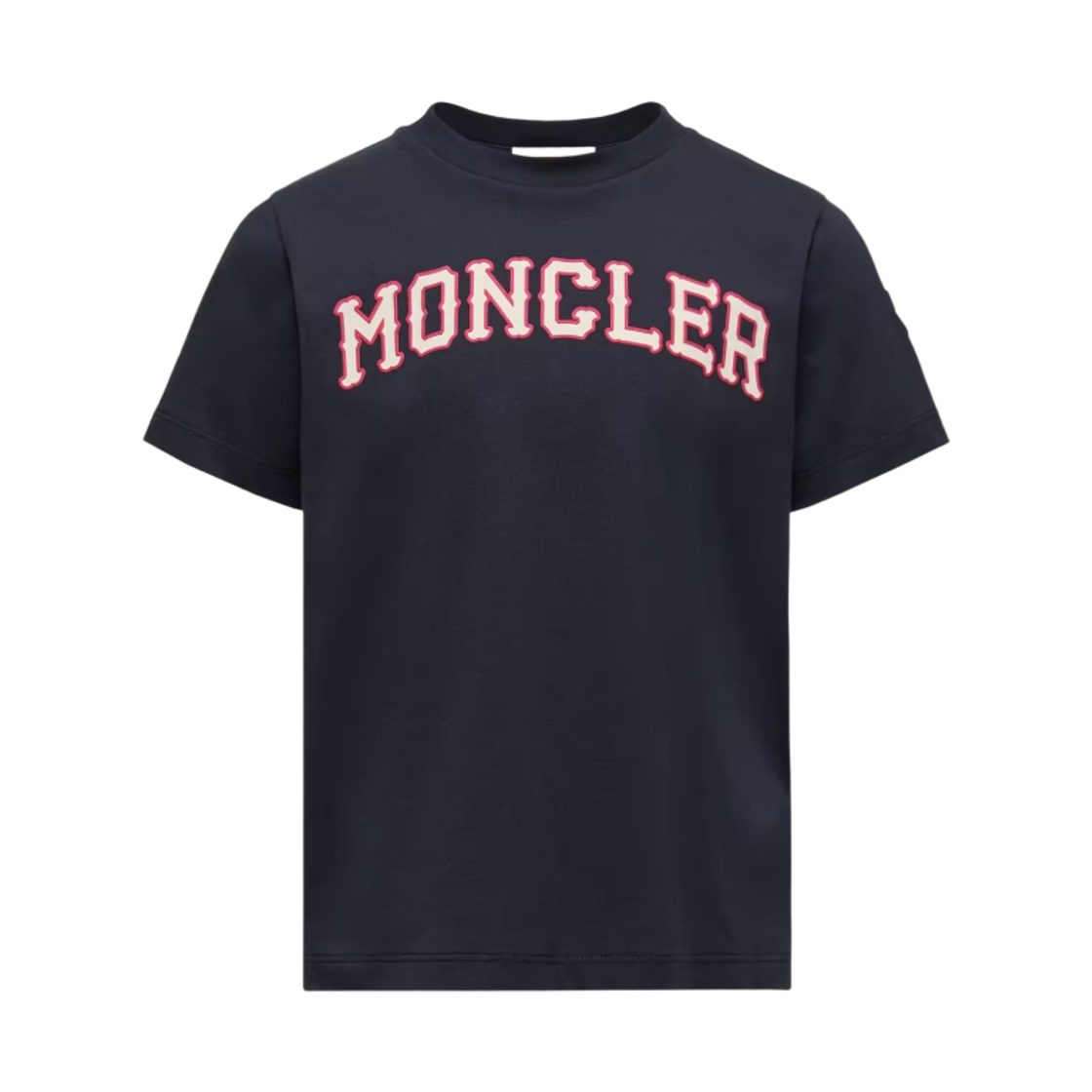 L1-954-8C00001-89AFV-778 (Kids) Moncler Logo Print Cotton T-Shirt Navy Blue - 26SS