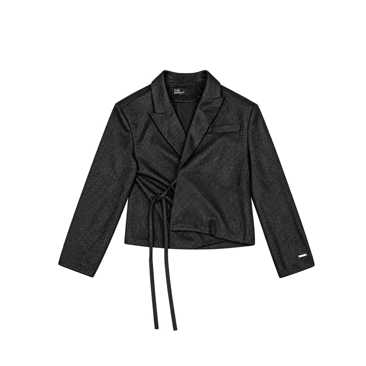 7JH2FC01WSB000 Holy Number 7 Twisted Wrap Tie Jacket