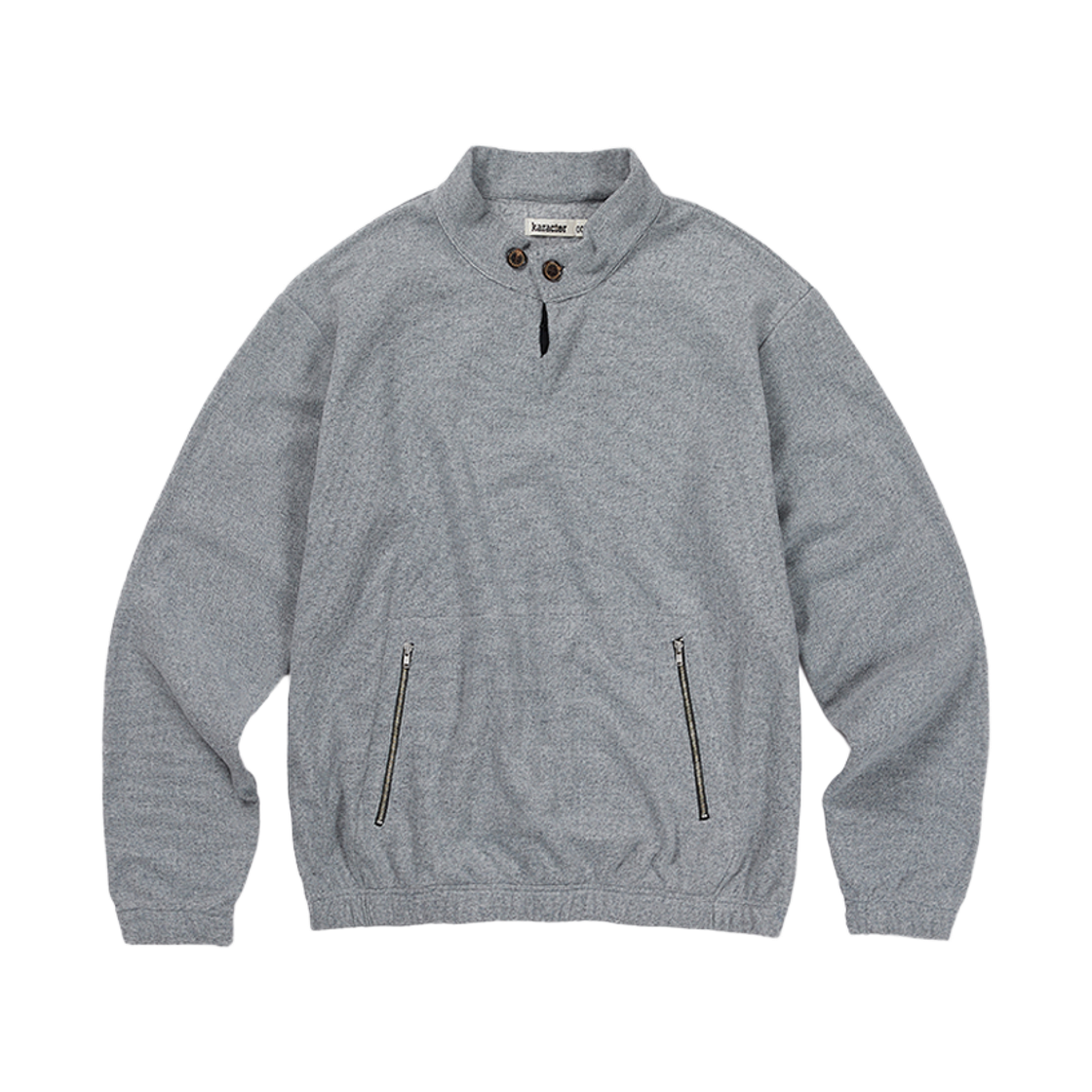 카락터 서피스 플리스 풀오버 그레이(Karactor Surface Fleece Pullover Gray) - 1