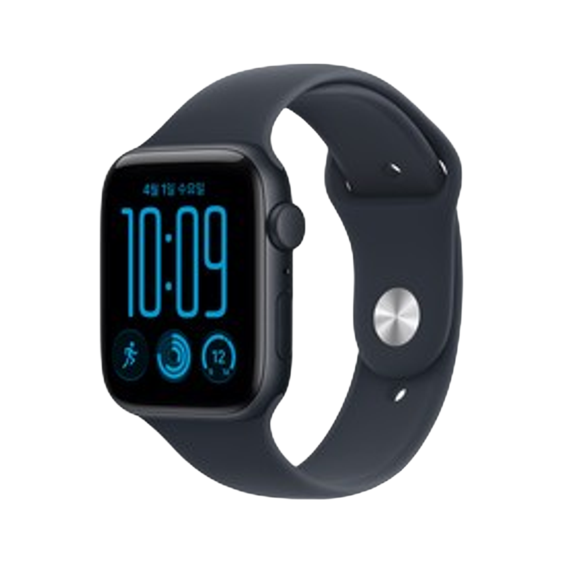 MJL94KH/A Apple Watch SE3 44mm GPS Aluminum Case Navy Blue M/L Midnight (Korean Ver.)
