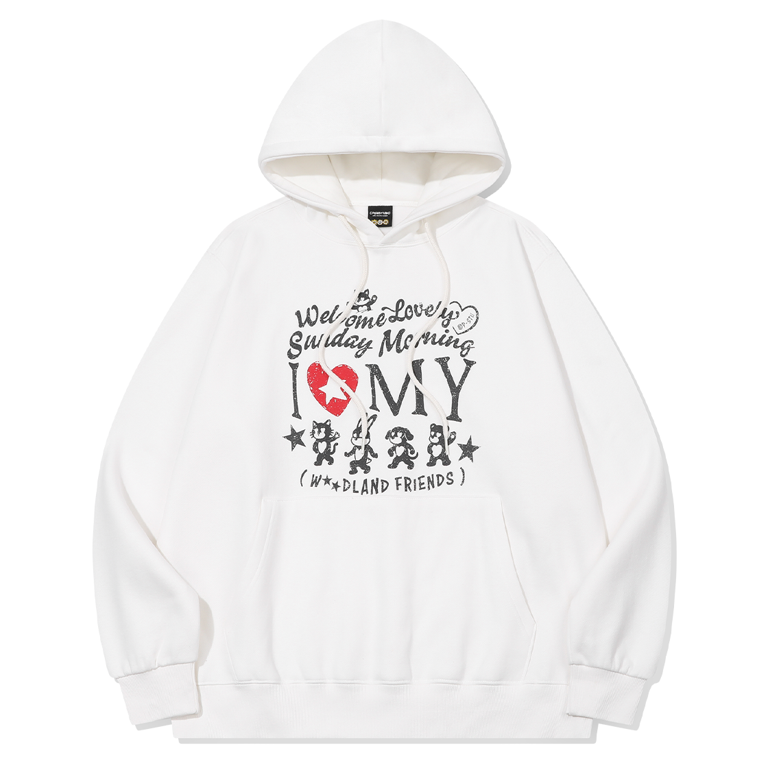 꼼파뇨 선데이 프렌즈 후드티 아이보리(CPGN STUDIO Sunday Friends Hoodie Ivory)
