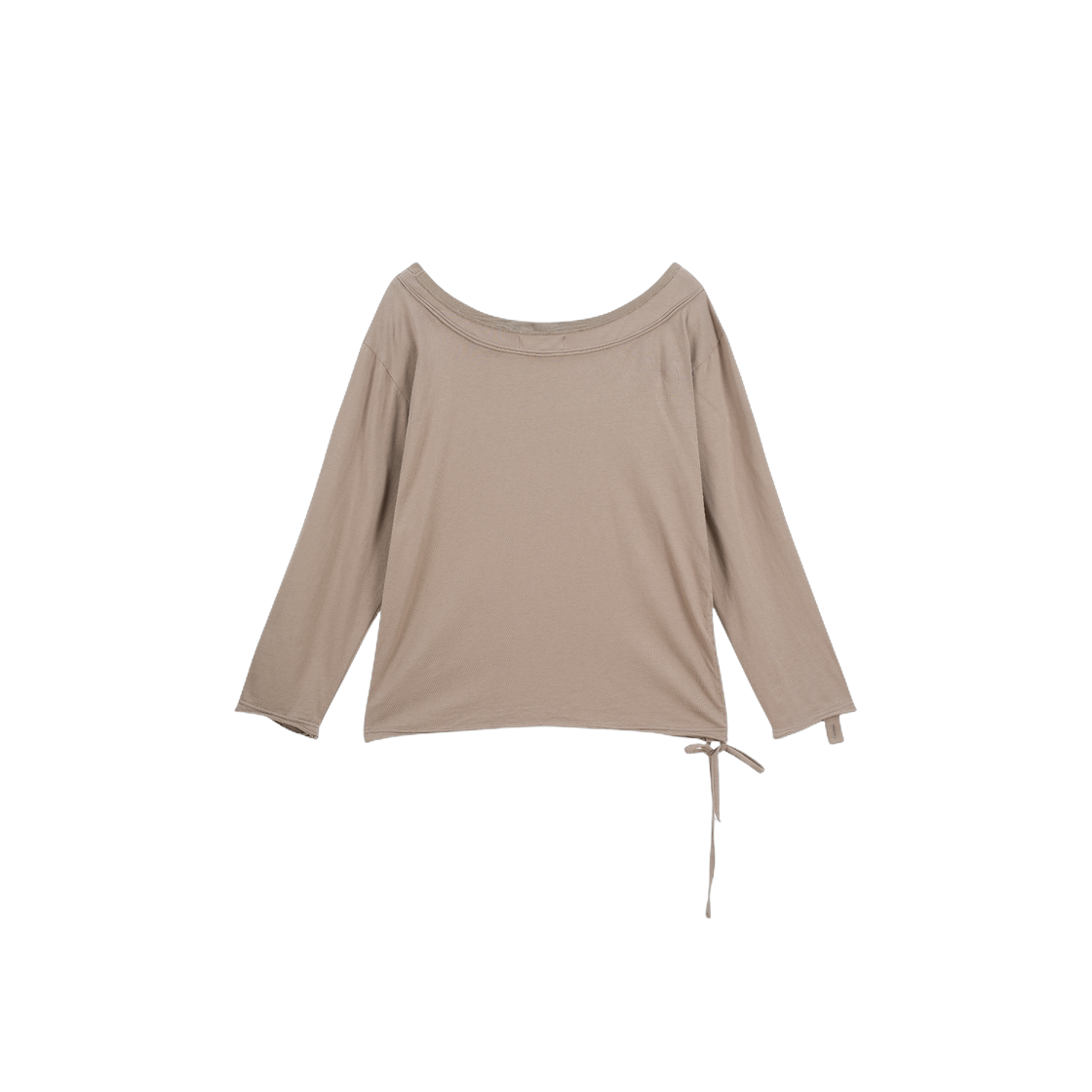 베이컨트 아카이브 다시 레이어드 오프숄더 롱슬리브 탑 베이지(Vacant Archive Darcy Layered Off-Shoulder 
Long Sleeve Top Beige) - 2