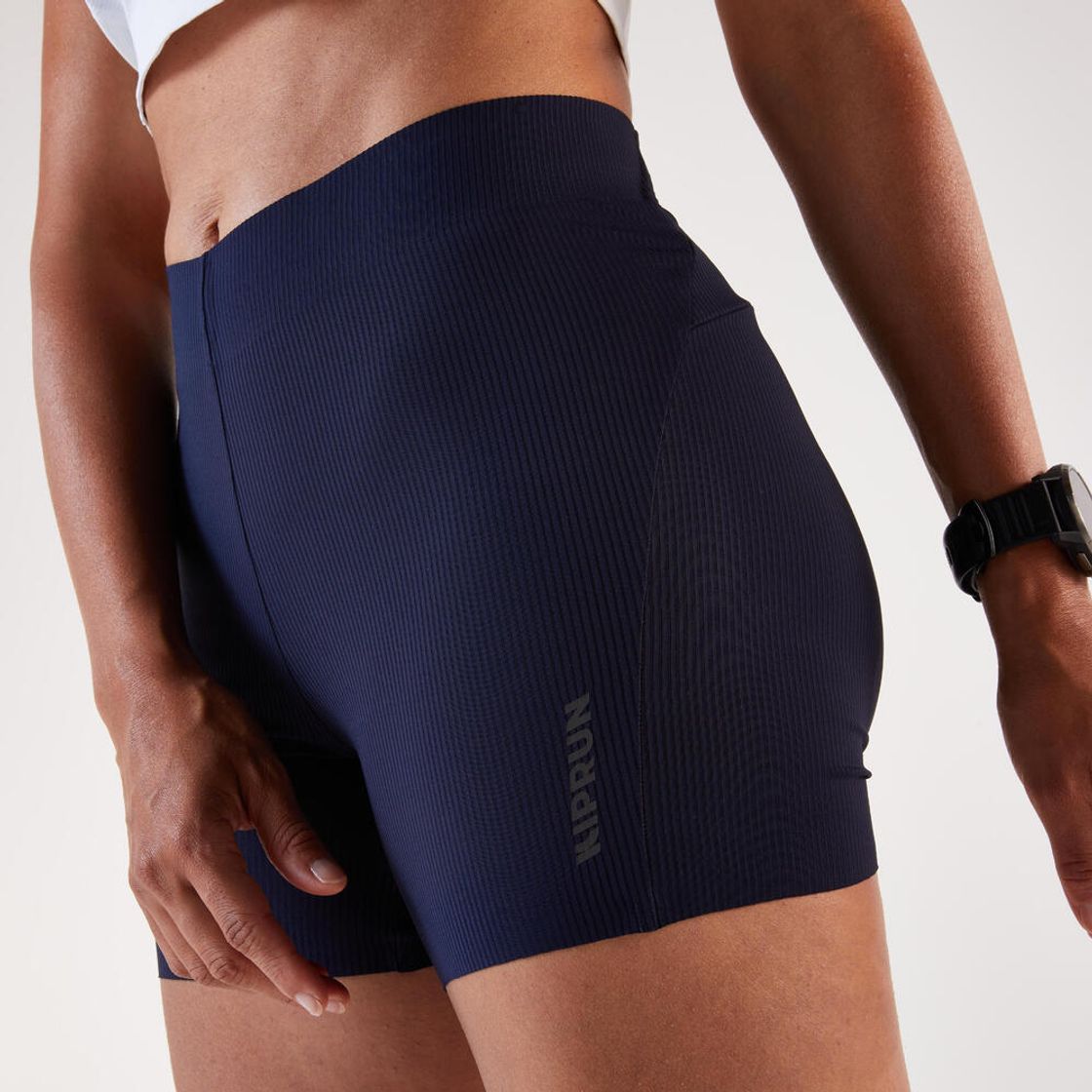 데카트론 여성 2인치 러닝 숏 레깅스 런 라이트 900 아스팔트 블루(Decathlon Women's 2-Inch Running Short Leggings Run Light 900 Asphalt Blue) - 4