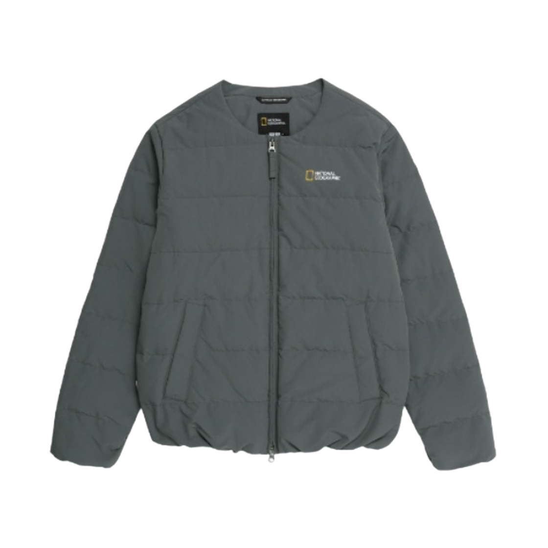내셔널 지오그래픽 헤론 U넥 경량 구스 다운 점퍼 스톤 그레이(National Geographic Heron U-Neck Lightweight Goose Down Jumper Stone Grey) - 1