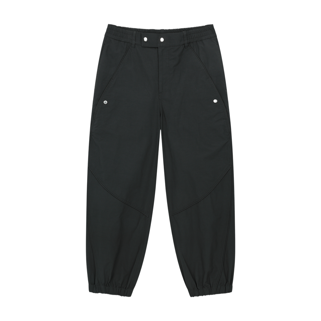 지오송지오 글로시 트랙 팬츠 블랙 ZI5PT523BK(ZIOSONGZIO Glossy Track Pants Black) - 1