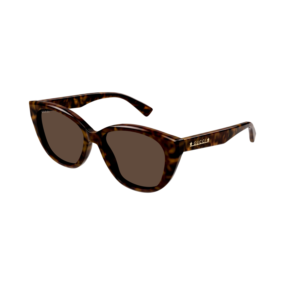 GG1588S-002 (W) Gucci Cat Eye Sunglasses Havana Brown