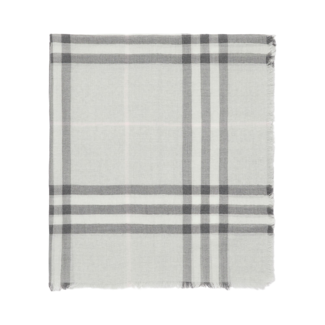 버버리 와이드 체크 울 스카프 미튼 그레이(Burberry Wide Check Wool Scarf Mitten Grey) - 2