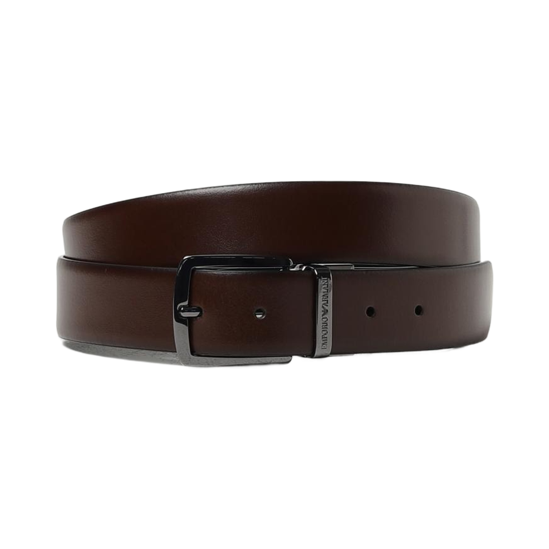 Y4S576Y748I88213 Emporio Armani Reversible Leather Belt Brown