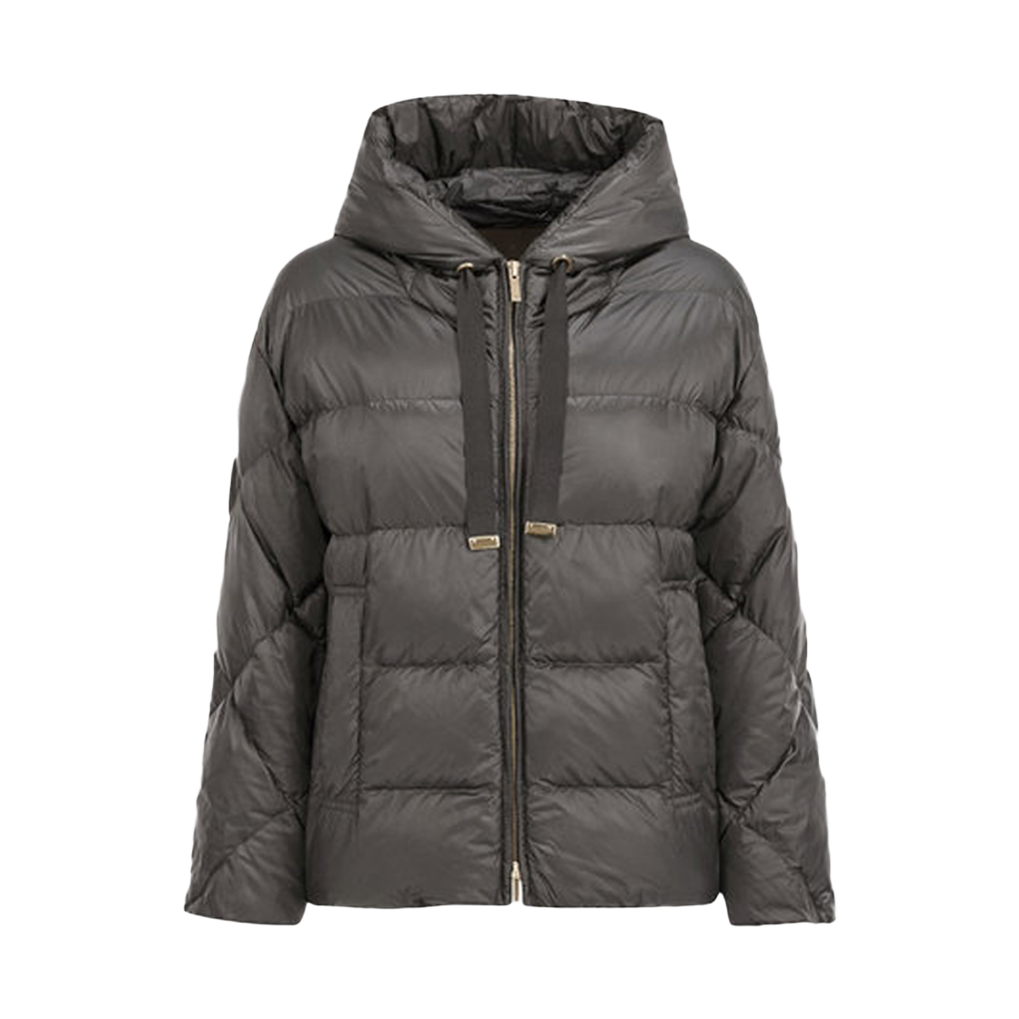 MTCSOFTFE 089 [20% 쿠폰] (W) Max Mara The Cube Softfe Water-Repellent Canvas Belted Down Jacket Dark Grey