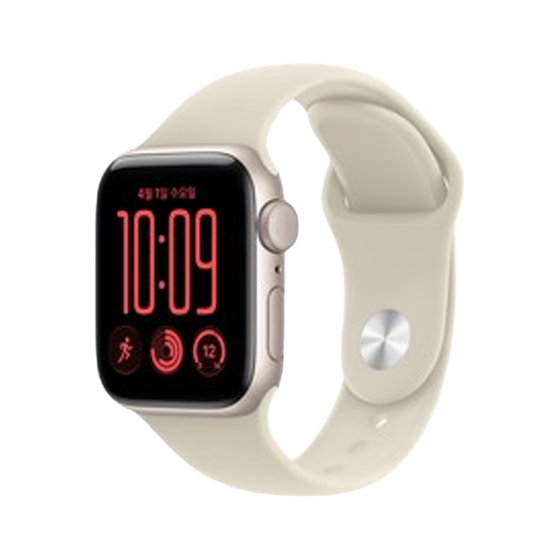 MJKR4KH/A Apple Watch SE3 40mm GPS Aluminum Case Sand S/M Starlight (Korean Ver.)