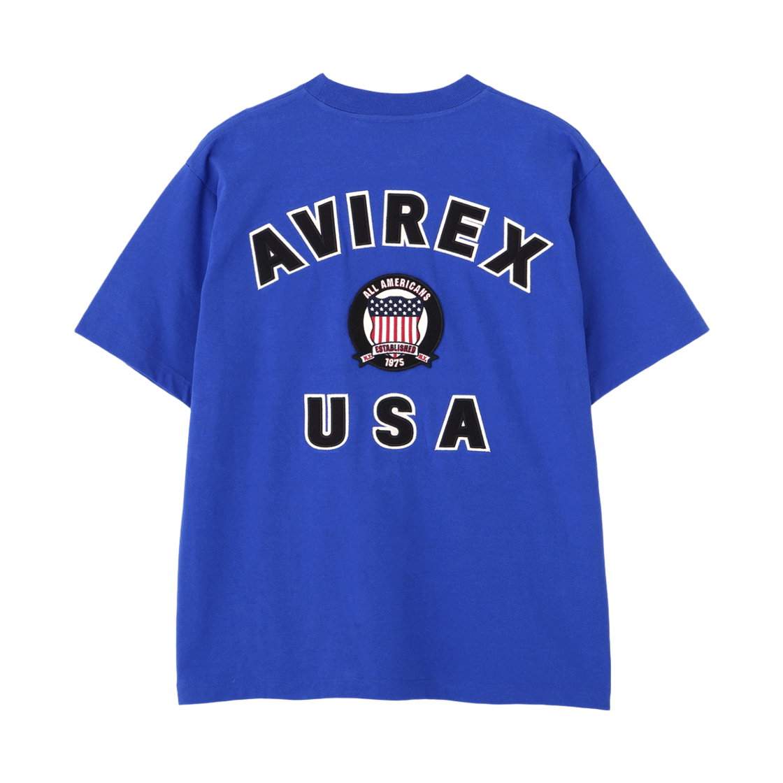 7836934016-ABU [예약배송] Avirex Short Sleeve Signature Varsity Logo Tee Blue