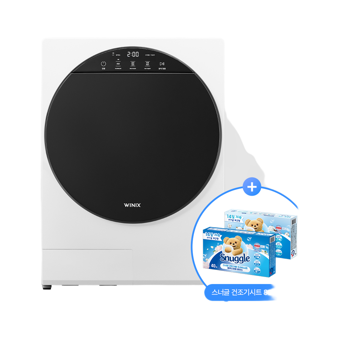 위닉스 인버터 컴팩트 건조기S 4kg 화이트 HS4E400-OWK(WINIX Inverter CompactS Dryer White HS4E400-OWK)