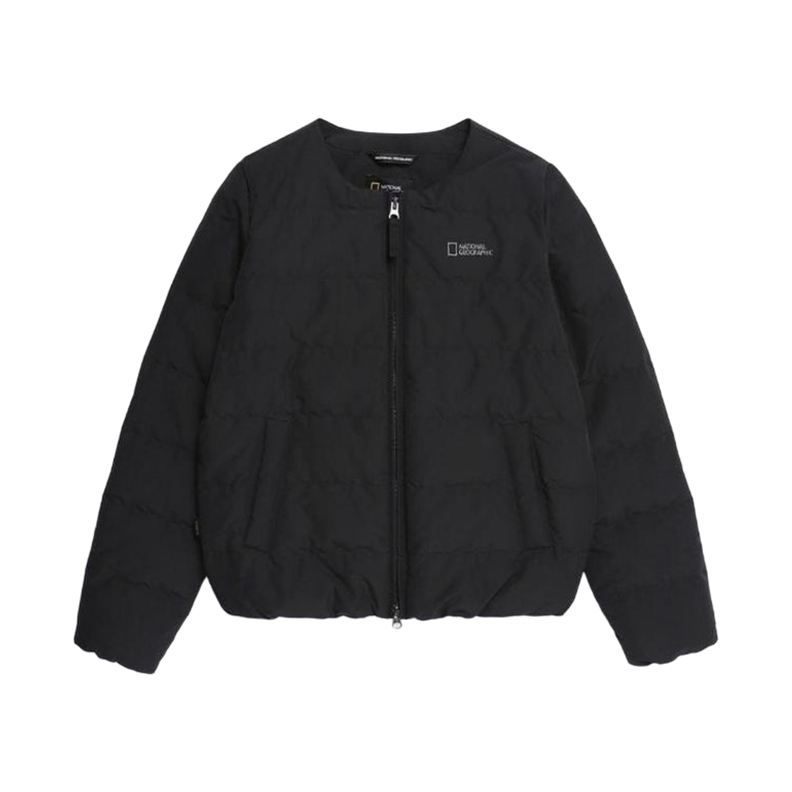 (W) 내셔널 지오그래픽 헤론 U 넥 라이트웨이트 구스 다운 점퍼 블랙((W) National Geographic Heron U Neck Lightweight Goose Down Jumper Black)