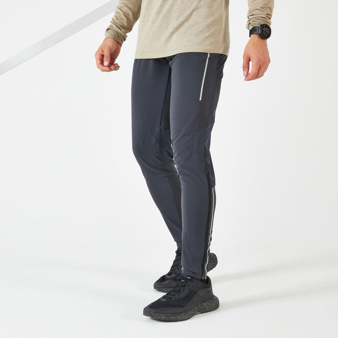 데카트론 남성 러닝 바지 피티드핏 런 드라이 500 그라파이트 그레이(Decathlon Men's Running Pants Fitted Fit Run Dry 500 Graphite Grey) - 2