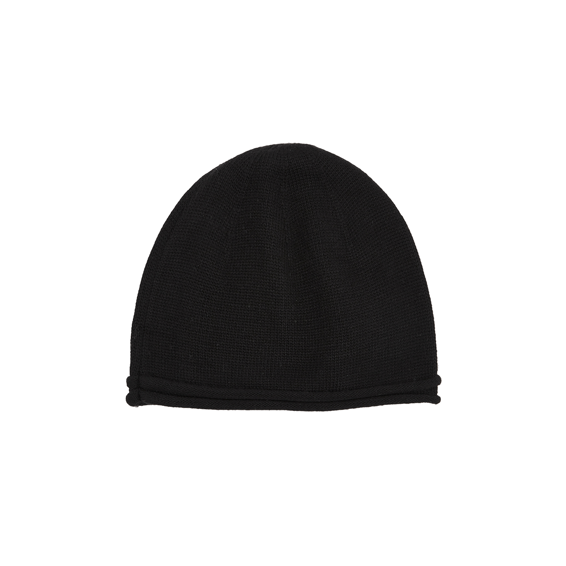 메아 울 레이어드 버튼 비니 블랙(Mea Wool Layered Button Beanie Black) - 2