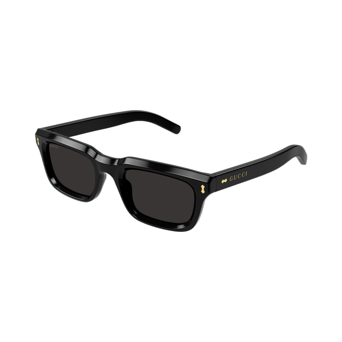 GG1524S-001 Gucci Round Frame Acetate Sunglasses Black