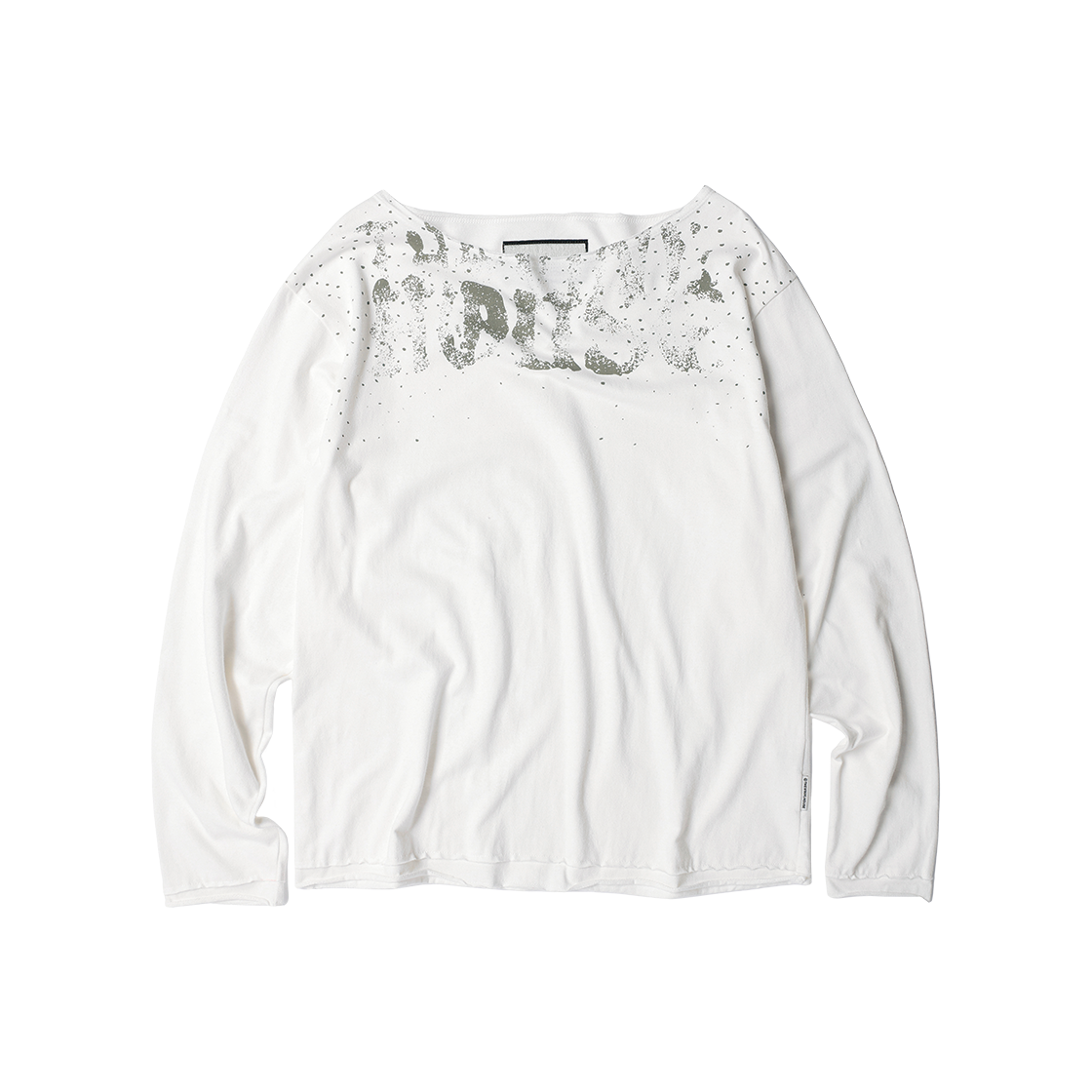VH2FFFT554AWH Thevinylhouse Loose Fit Unbalance LS Tee White